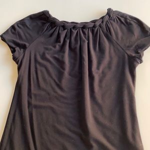 Armani Collezioni Black Knotted Neckline Knit top size 8